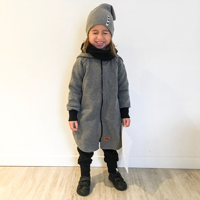 Płaszczyk bawełniany - Ciemna mysza