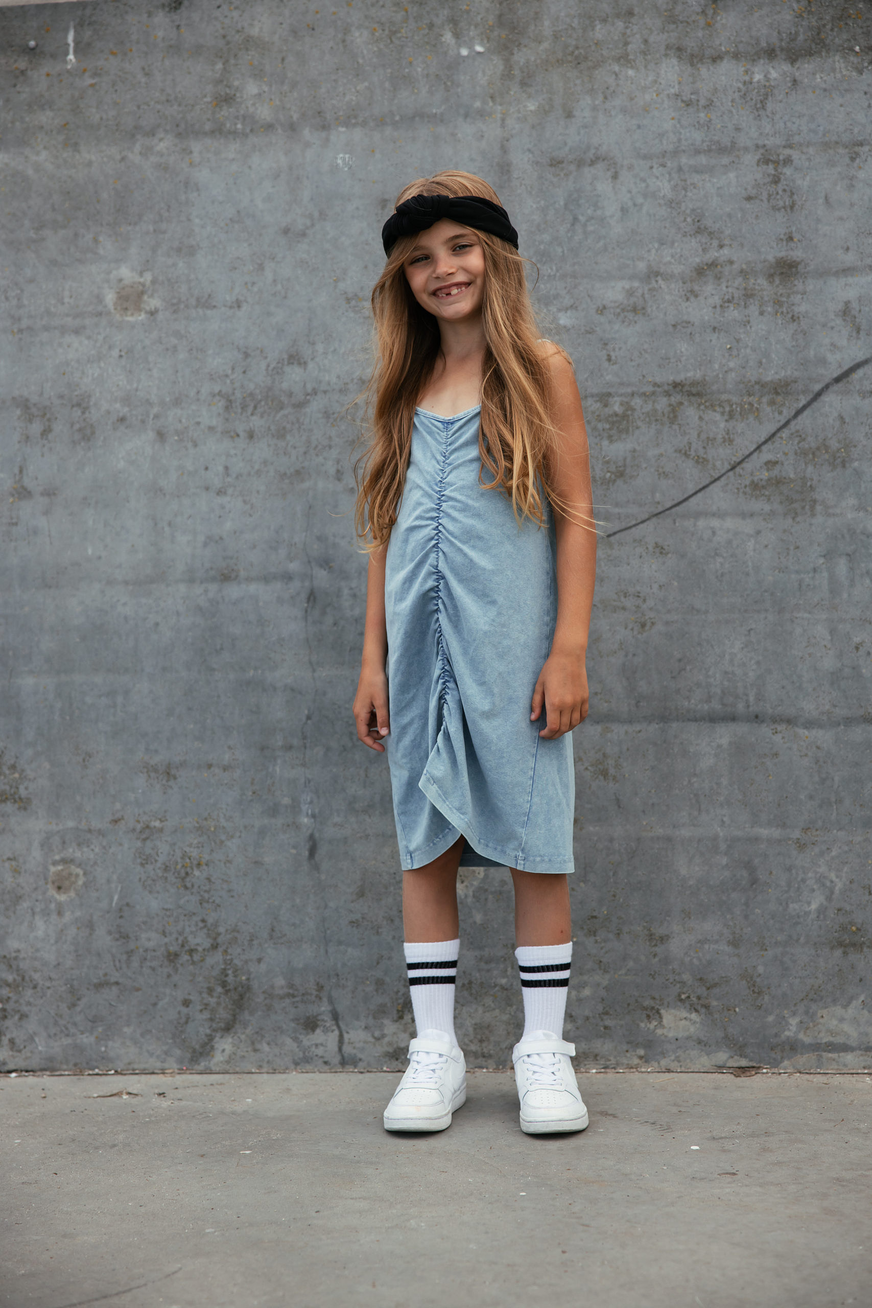 Sukienka Pinched - Niebieska