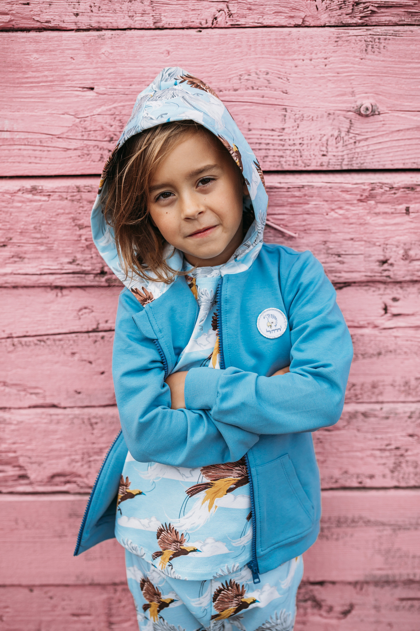 Bluza na zamek z kapturem Lagoon