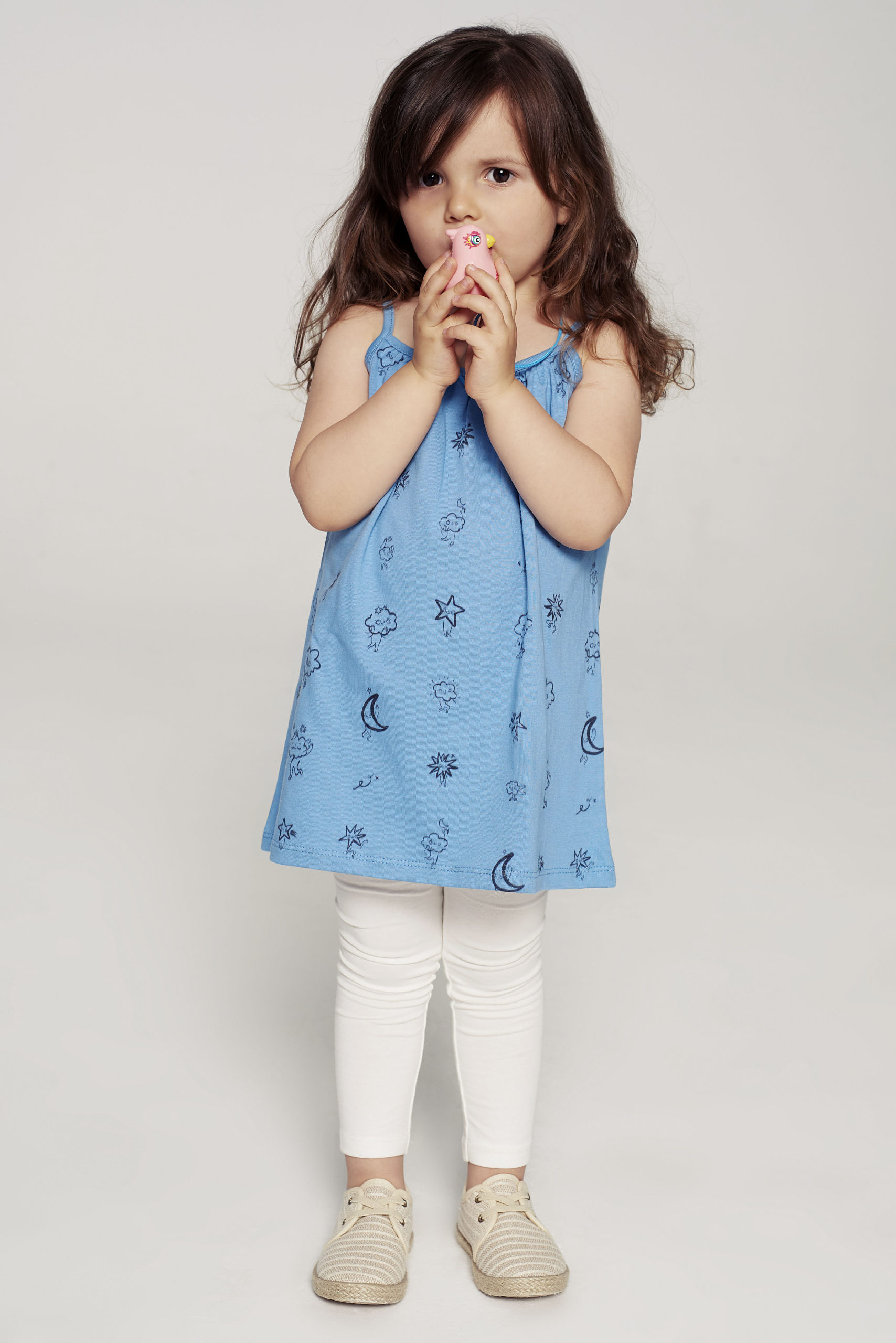 Sukienka Chmury - Niebieska