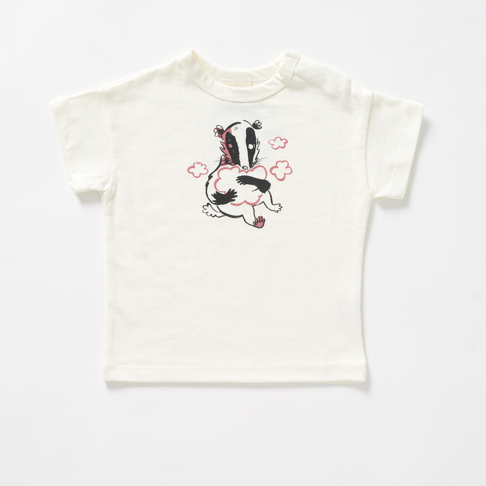T-shirt Borsuk - Kremowy