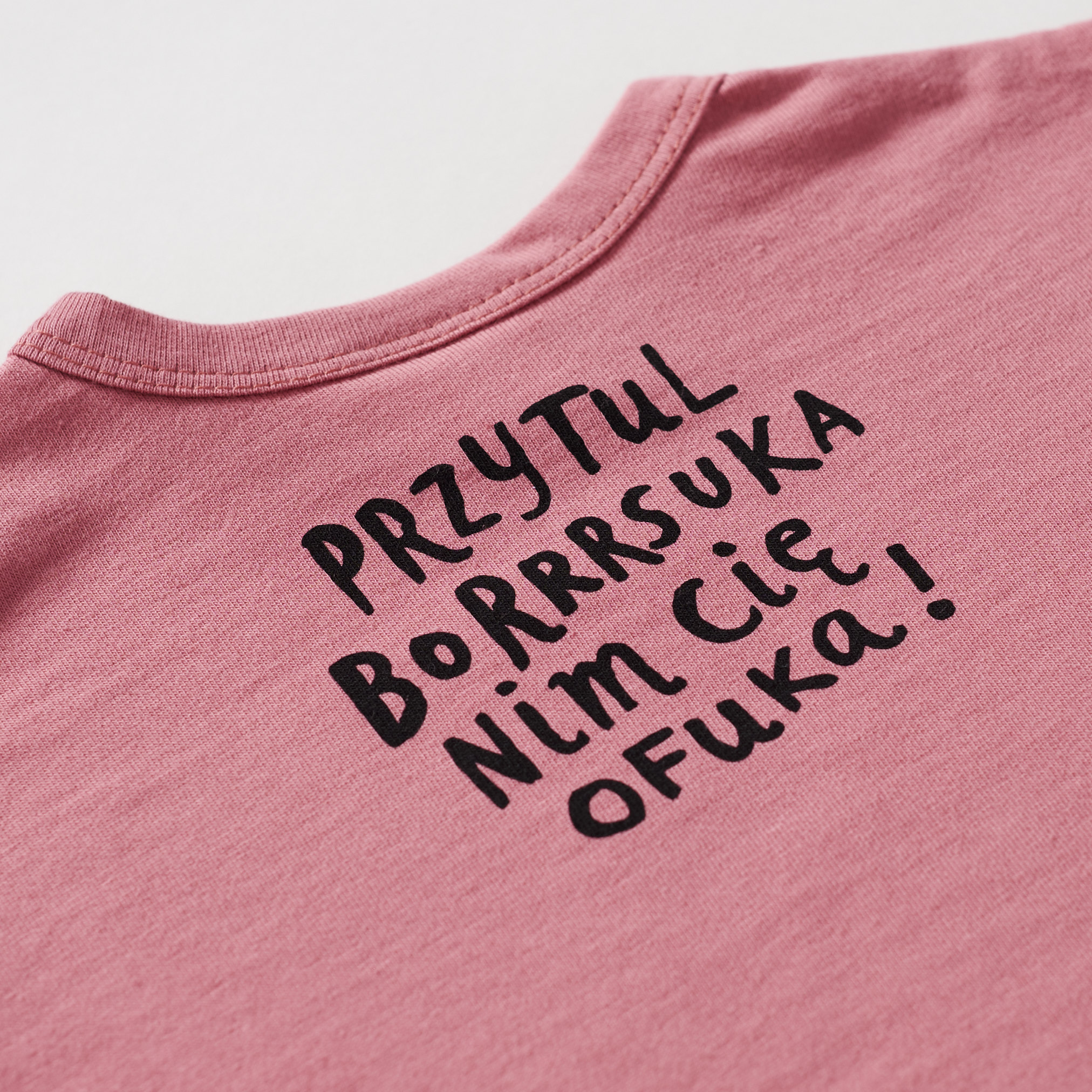 T-shirt Borsuk - Różowy