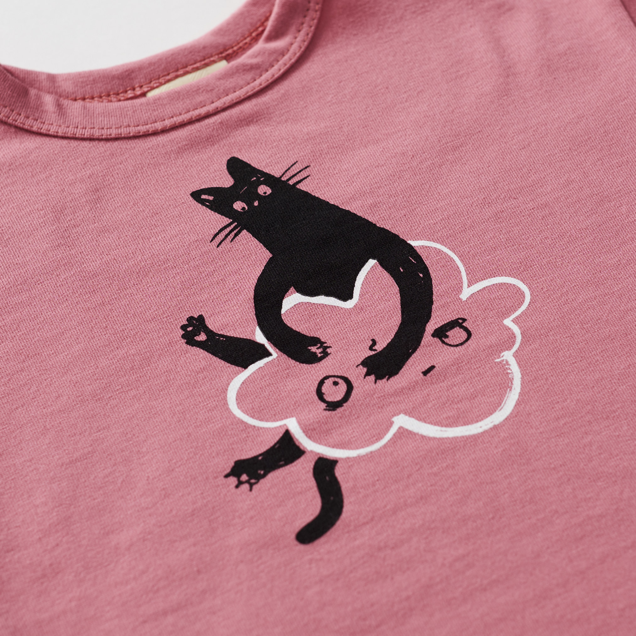 T-shirt Kot - Różowy