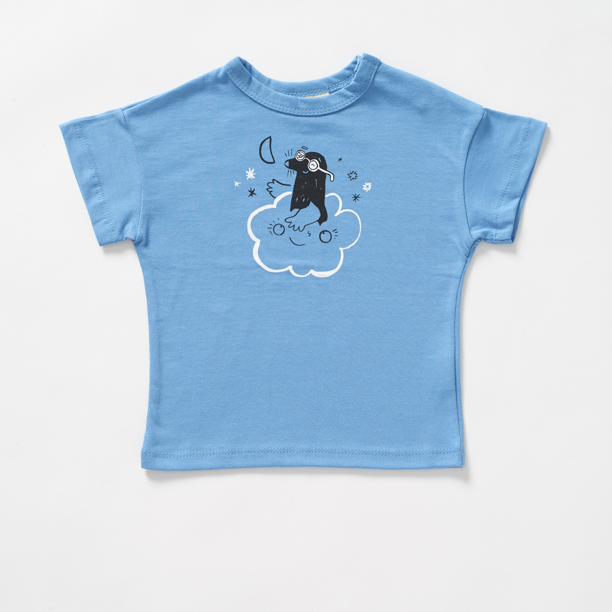 T-shirt Kret - Niebieski