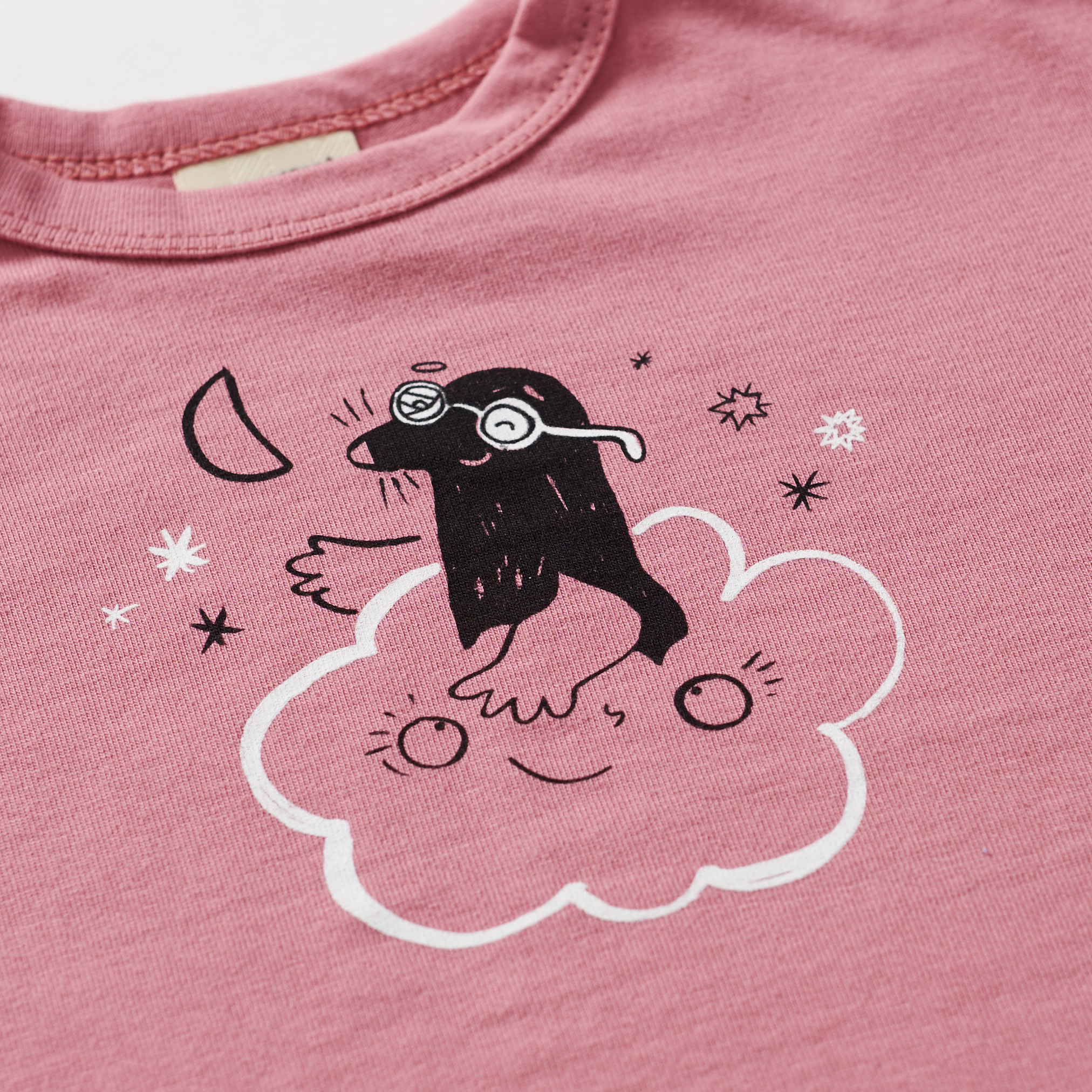 T-shirt Kret - Różowy