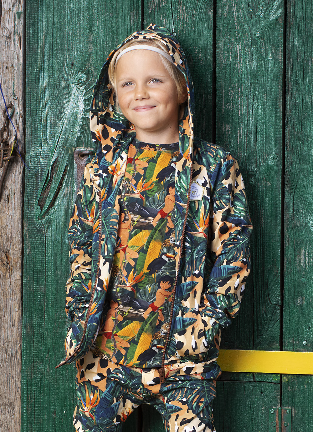 Bluza na zamek z kapturem Jungle Spots