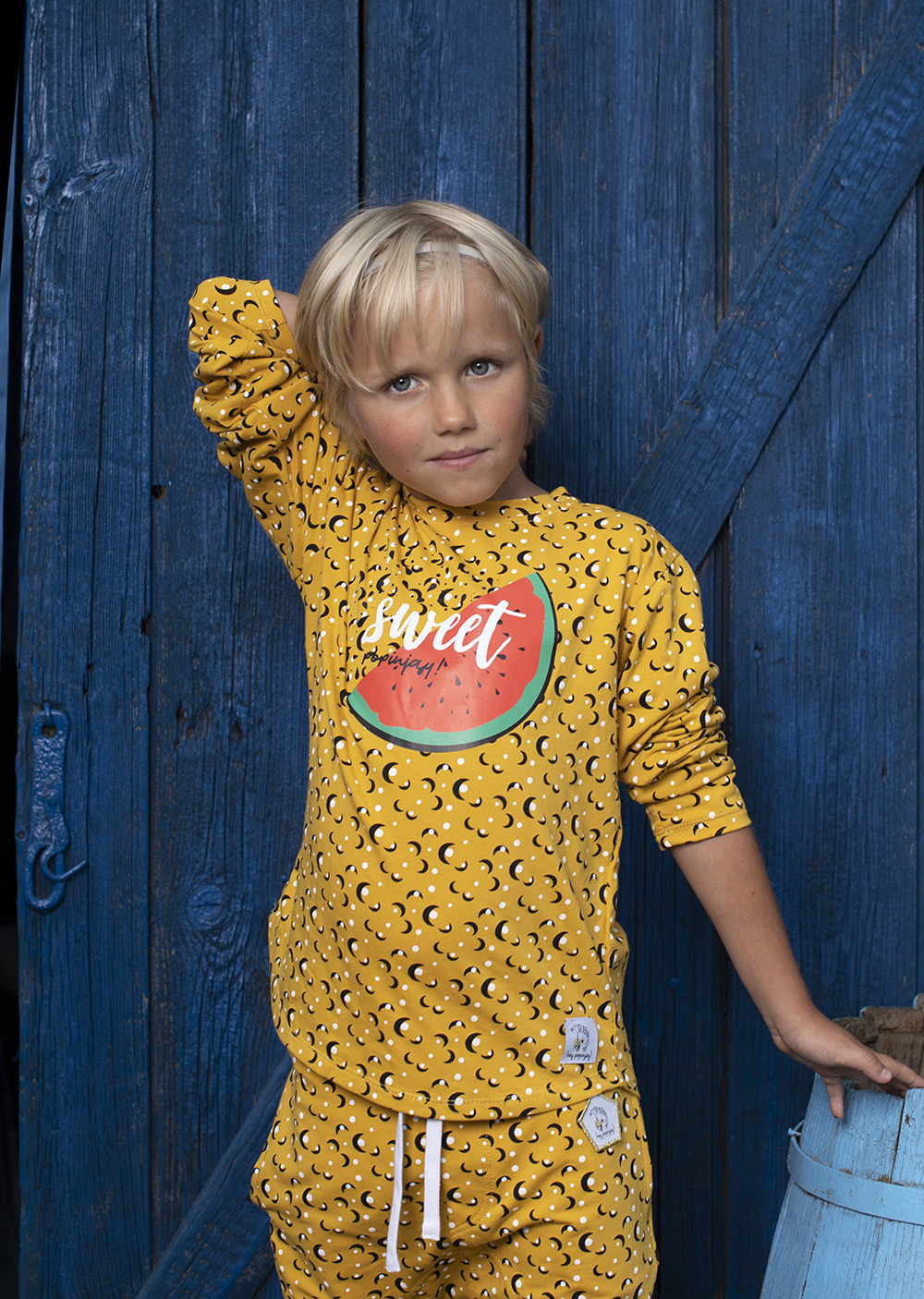 Bluzka z długim rękawem Yellow Papaya Seeds Watermelon