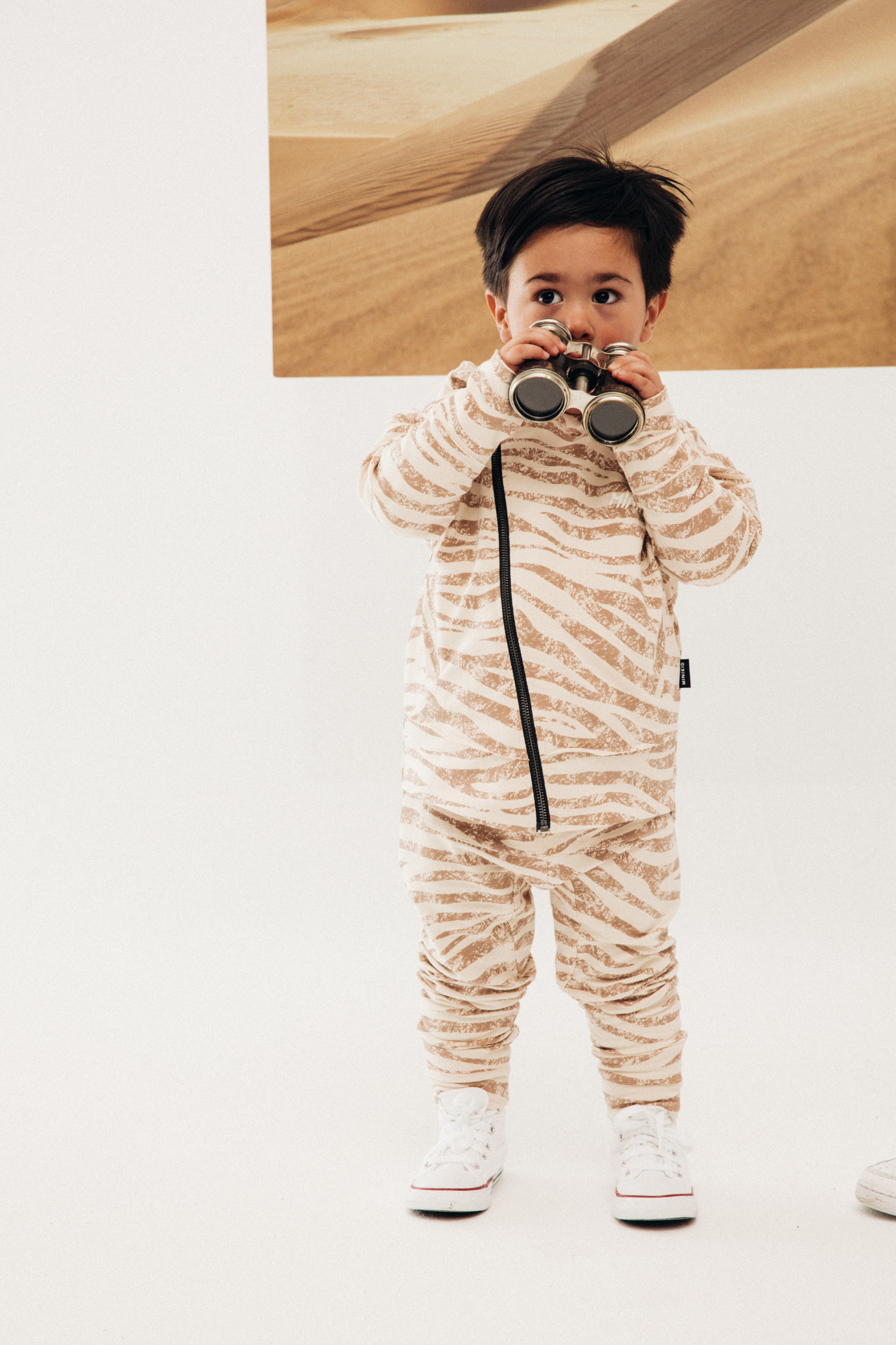 Spodnie Joggers Relaxed Zebra - Carmel
