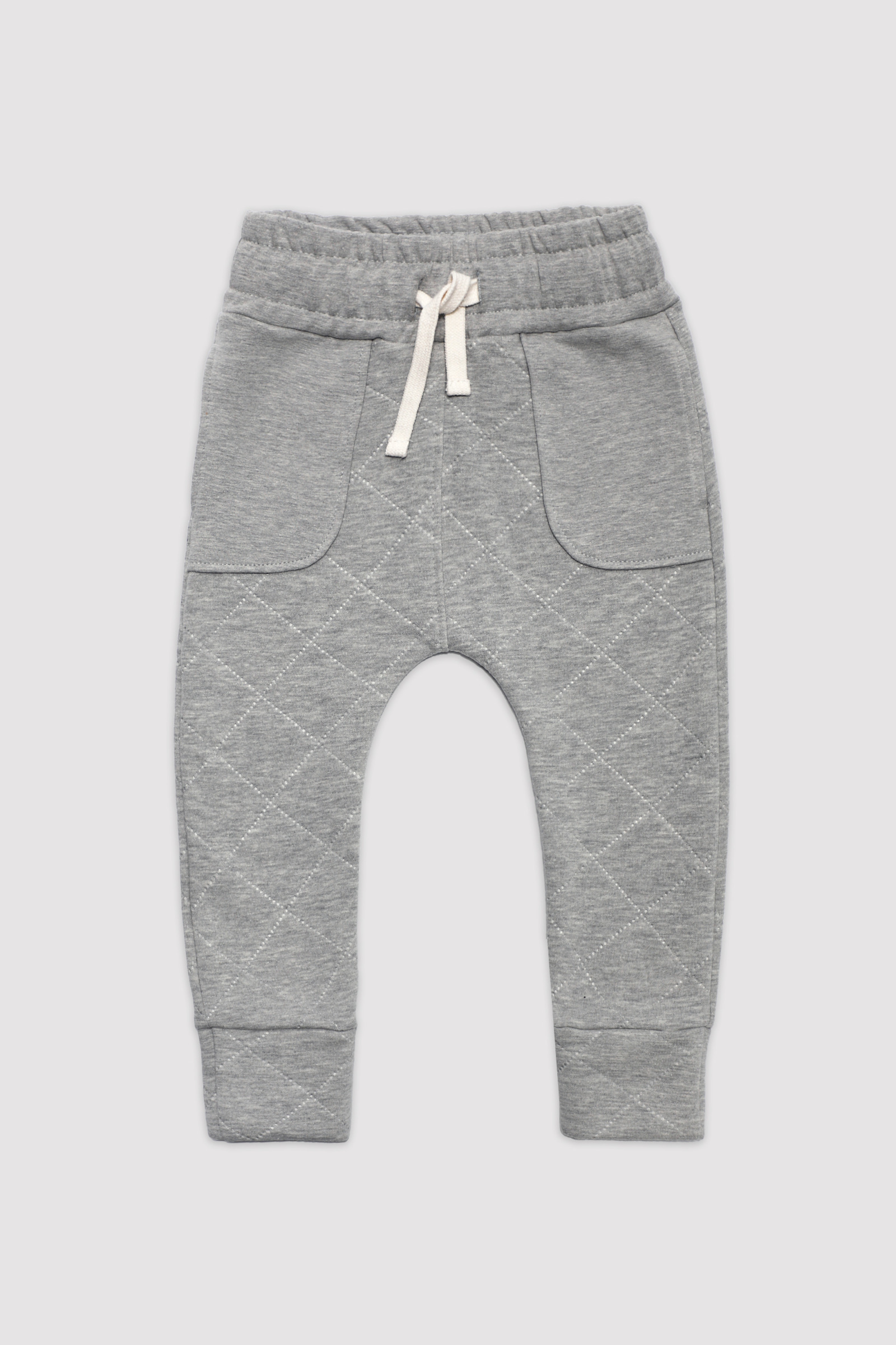 Spodnie Joggers Quilted - Szare