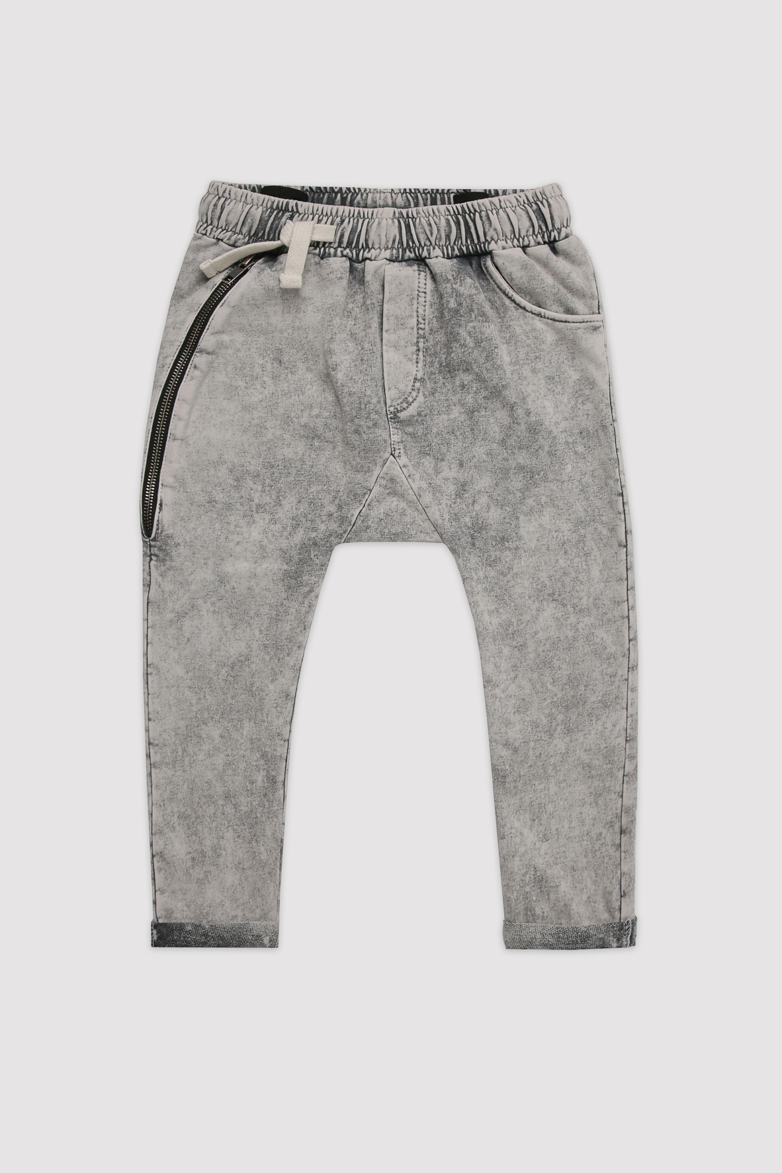 Spodnie Joggers Zipper - Acid Grey