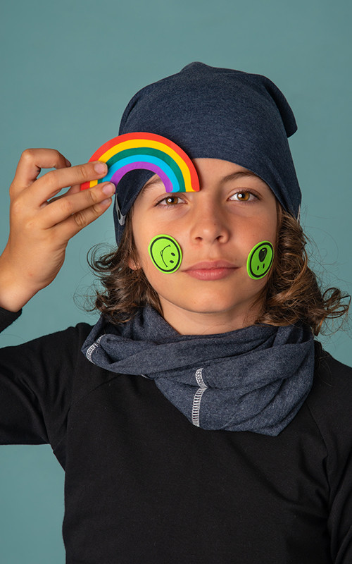 Czapka bawełniana - a la jeans