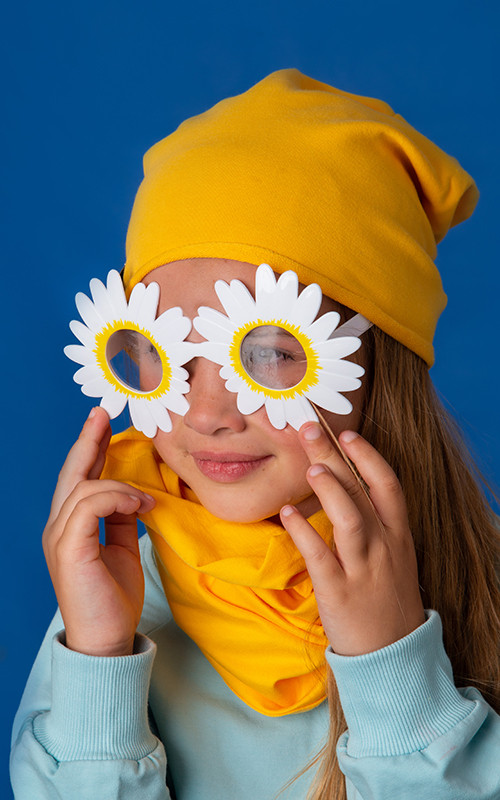 Czapka bawełniana - Żółta