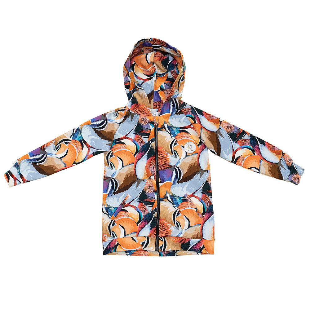 Bluza na zamek z kapturem Mandarin Feathers