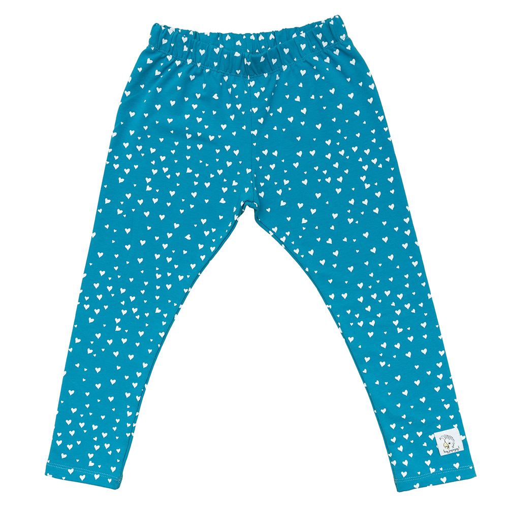 Legginsy Turquise Hearts