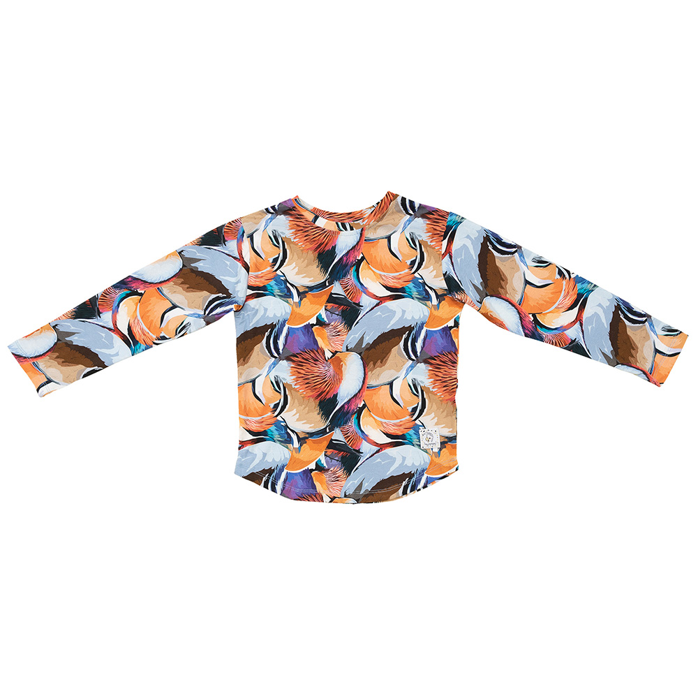 Bluzka z długim rękawem Mandarin Feathers