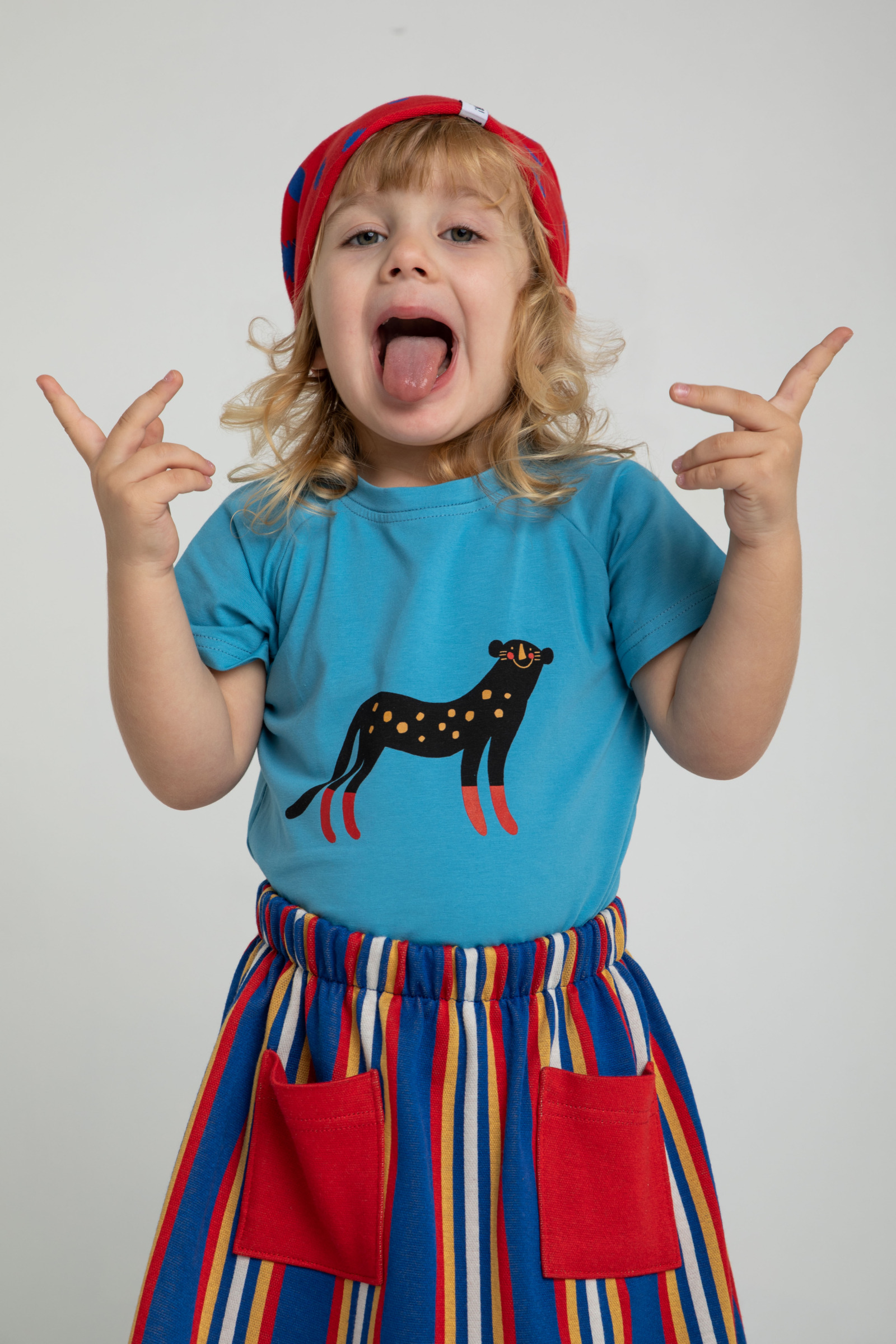 T-shirt Pantera niebieska