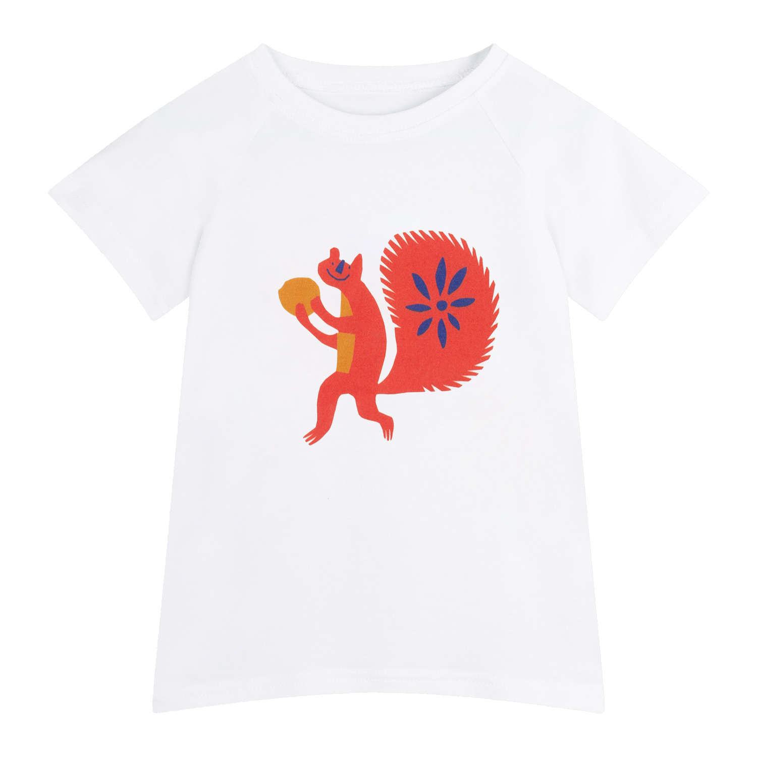 T-shirt Wiewiórka biały