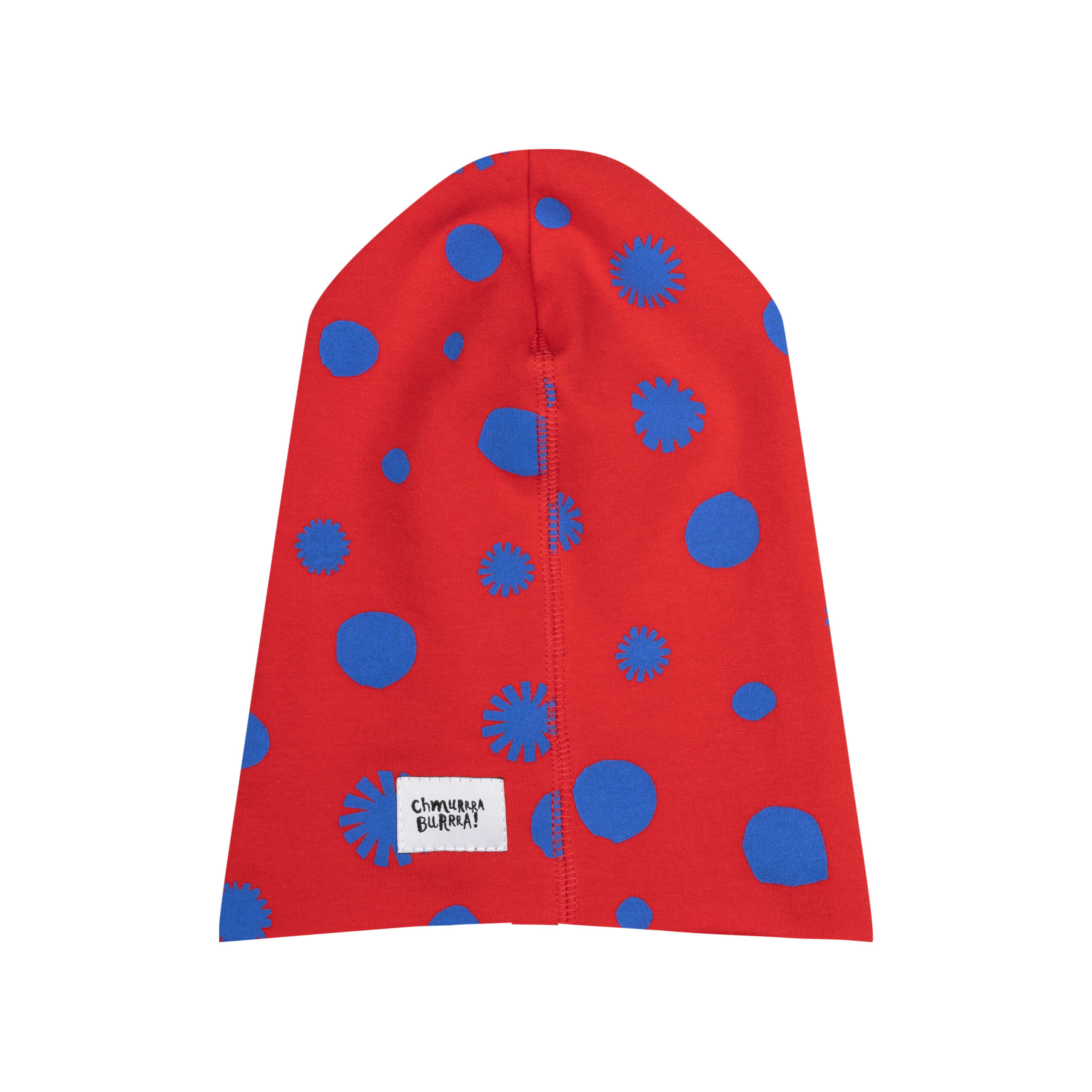 Czapka Kropki czerwona