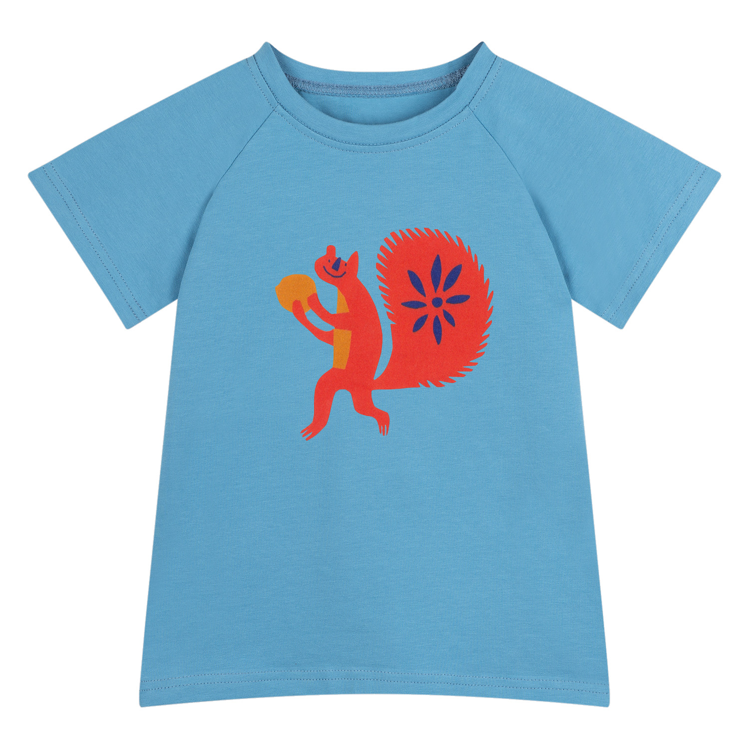T-shirt Wiewiórka niebieski
