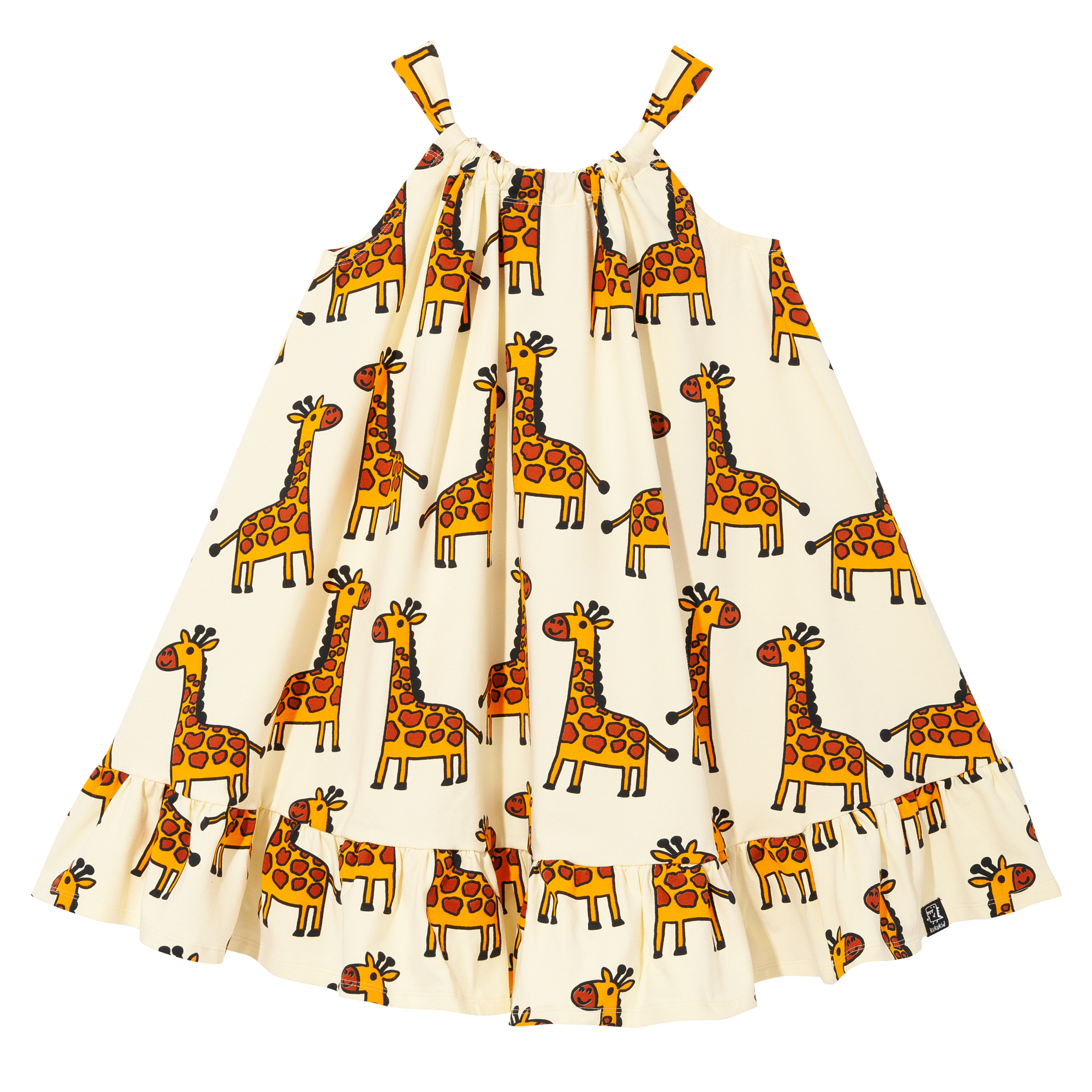 Sukienka Bow - Yellow Giraffe