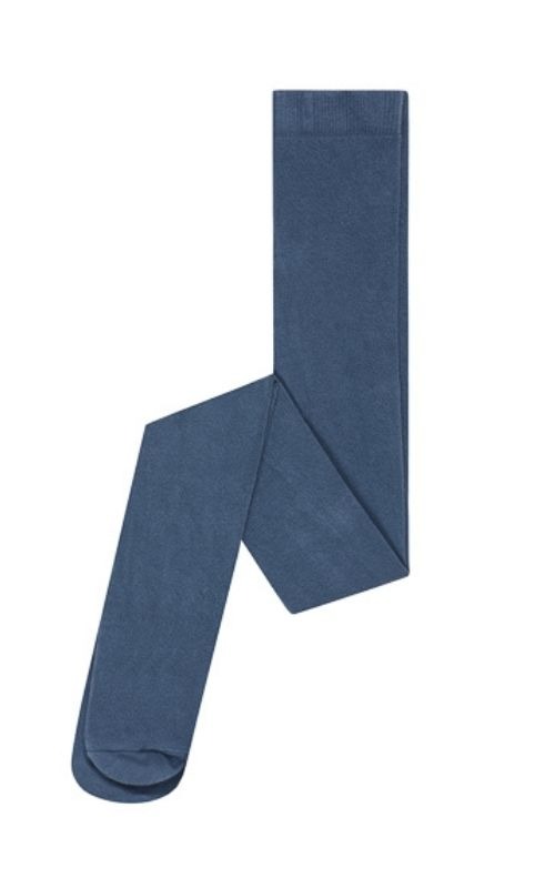 Rajstopy z bawełny organicznej - Brudny niebieski
