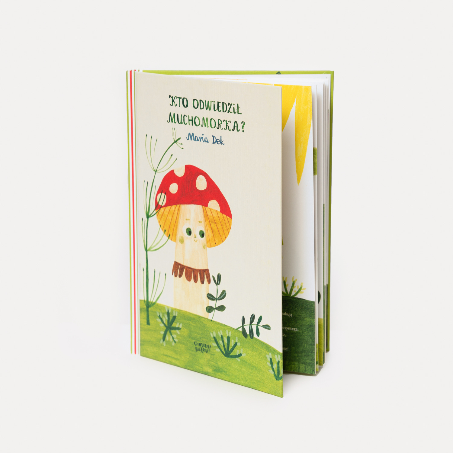 Książeczka dla dzieci “Kto odwiedził Muchomorka?” – Maria Dek