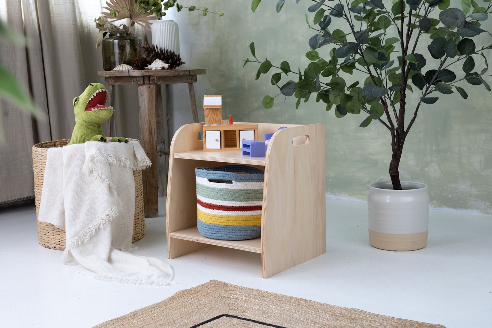 Niska półka na zabawki Montessori - 40cm