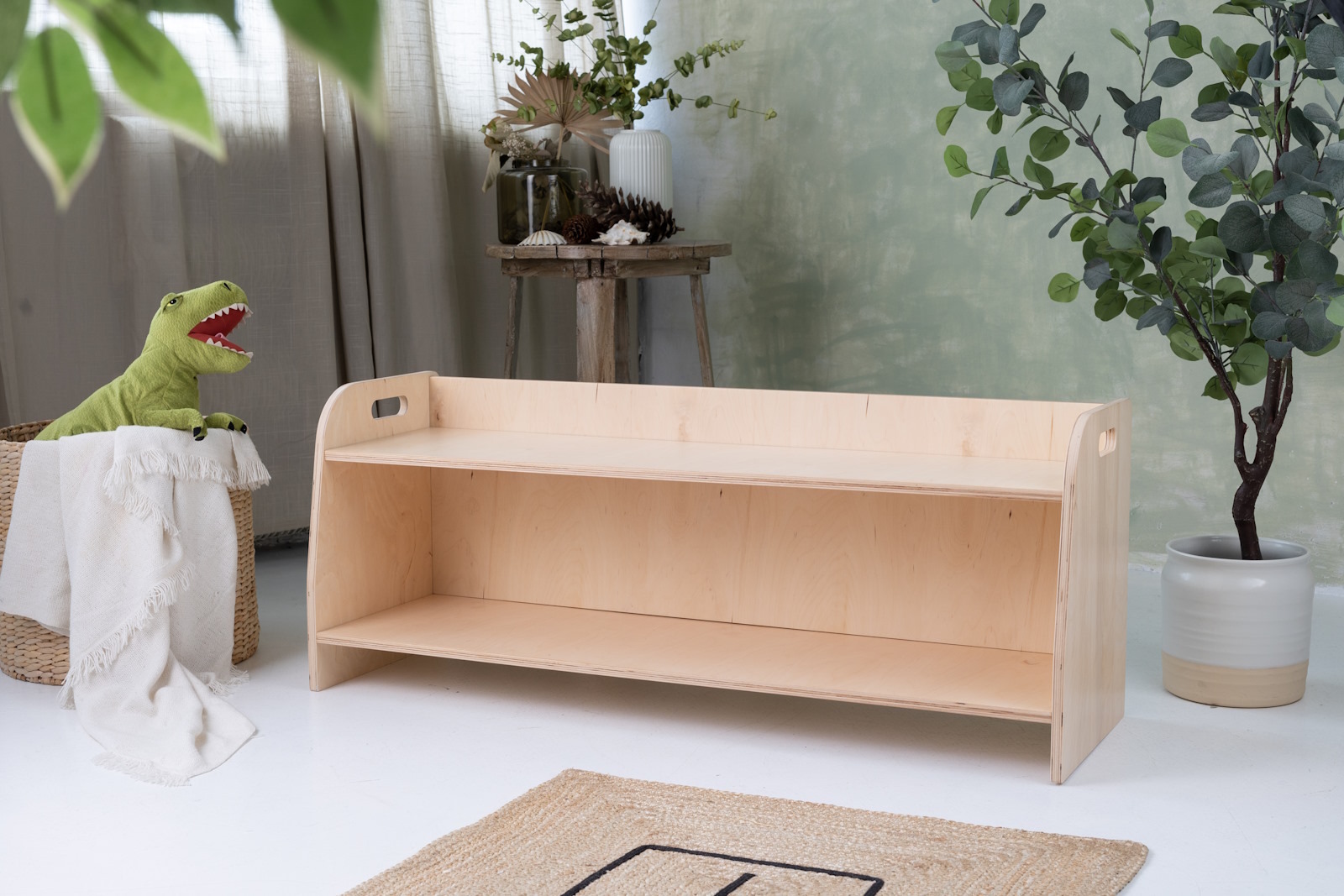 Niska półka na zabawki Montessori - 110cm