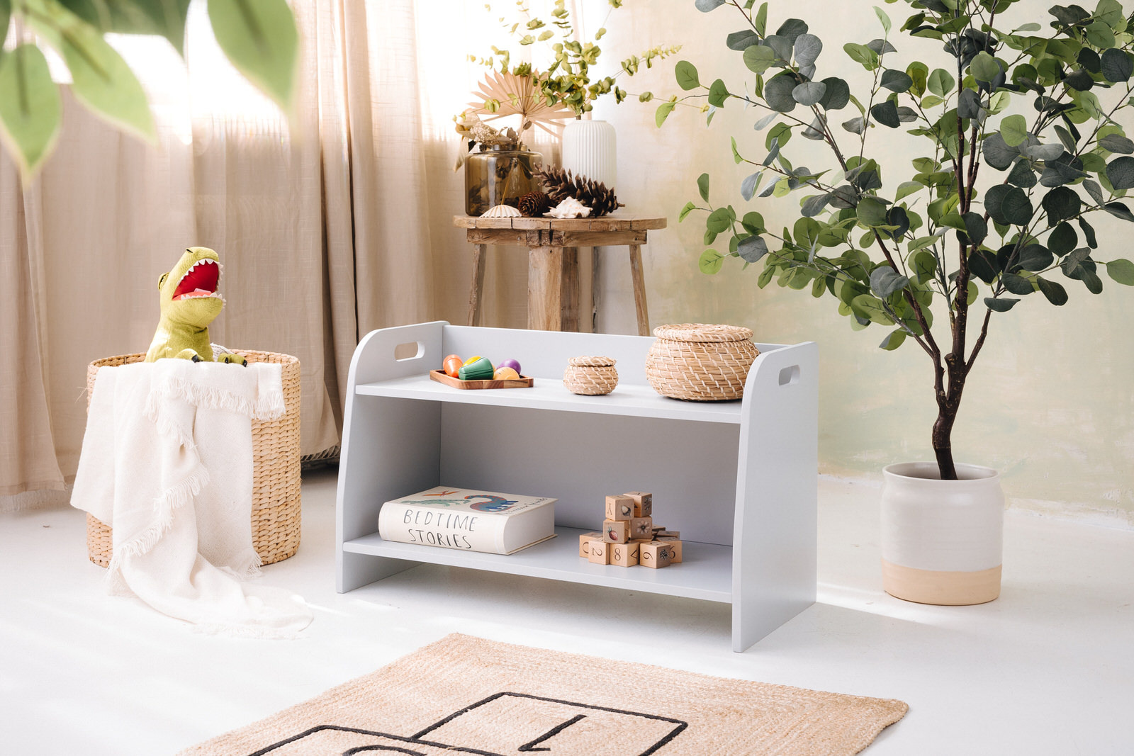 Niska półka na zabawki Montessori - 73cm