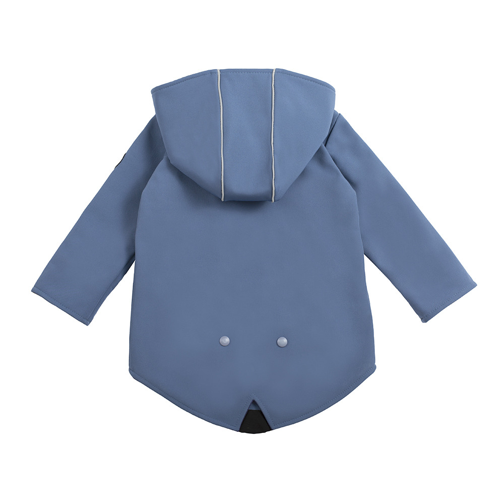 Kurtka dziecięca softshell z patentem - Blue Jeans