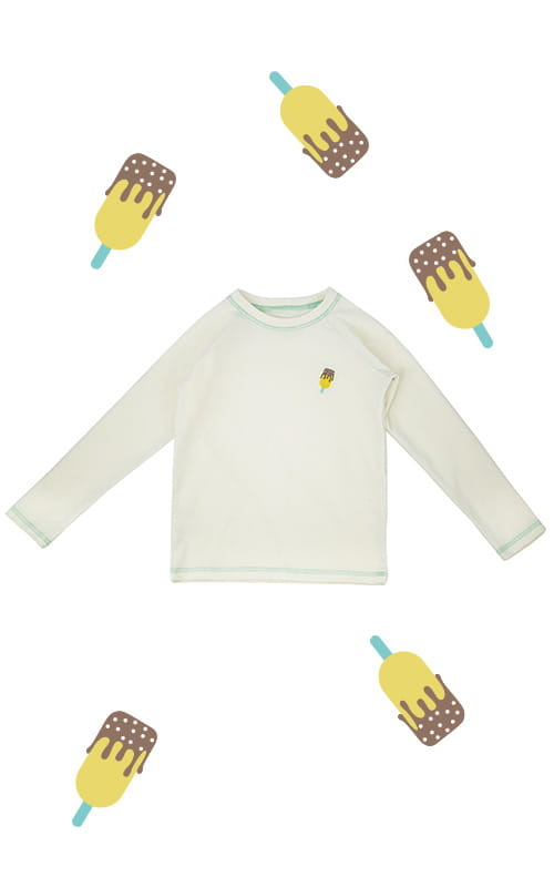Long sleeve z bawełny organicznej - LODY miętowe