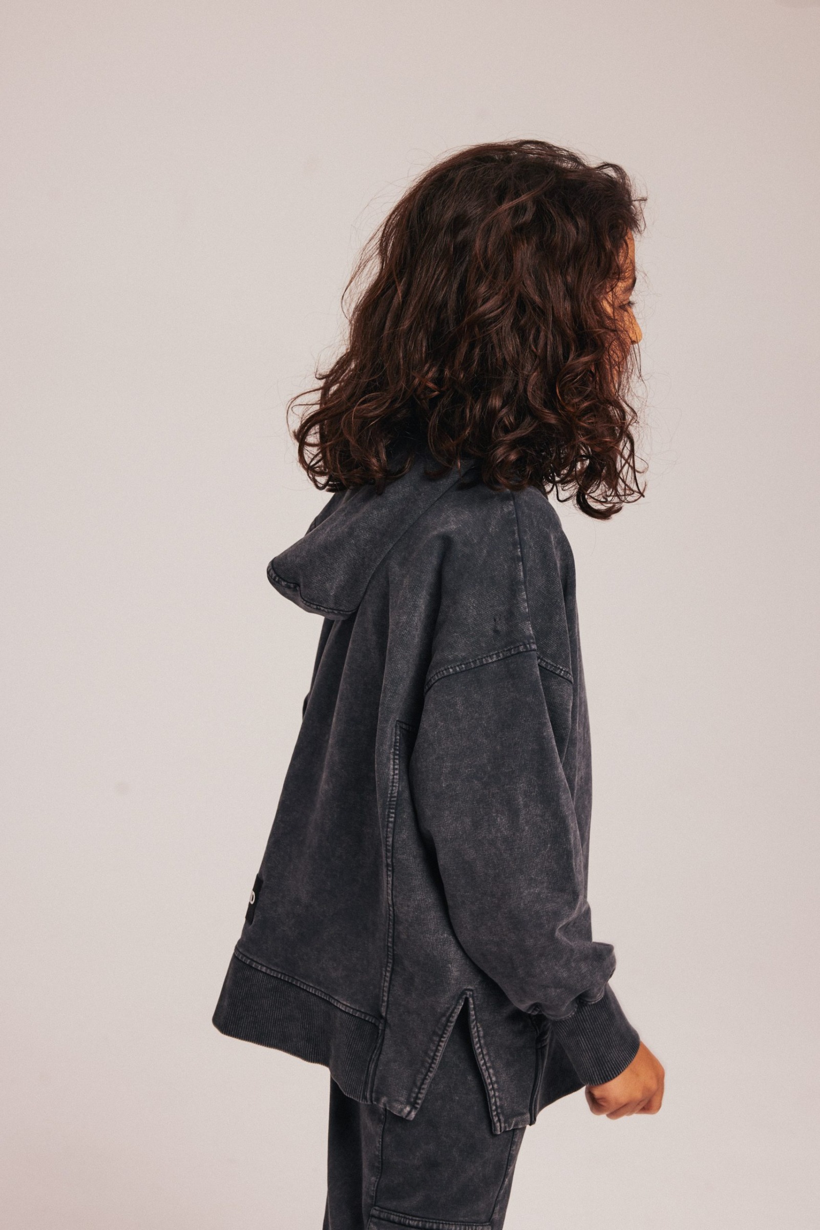 Bluza z kapturem - Vintage Black Wide