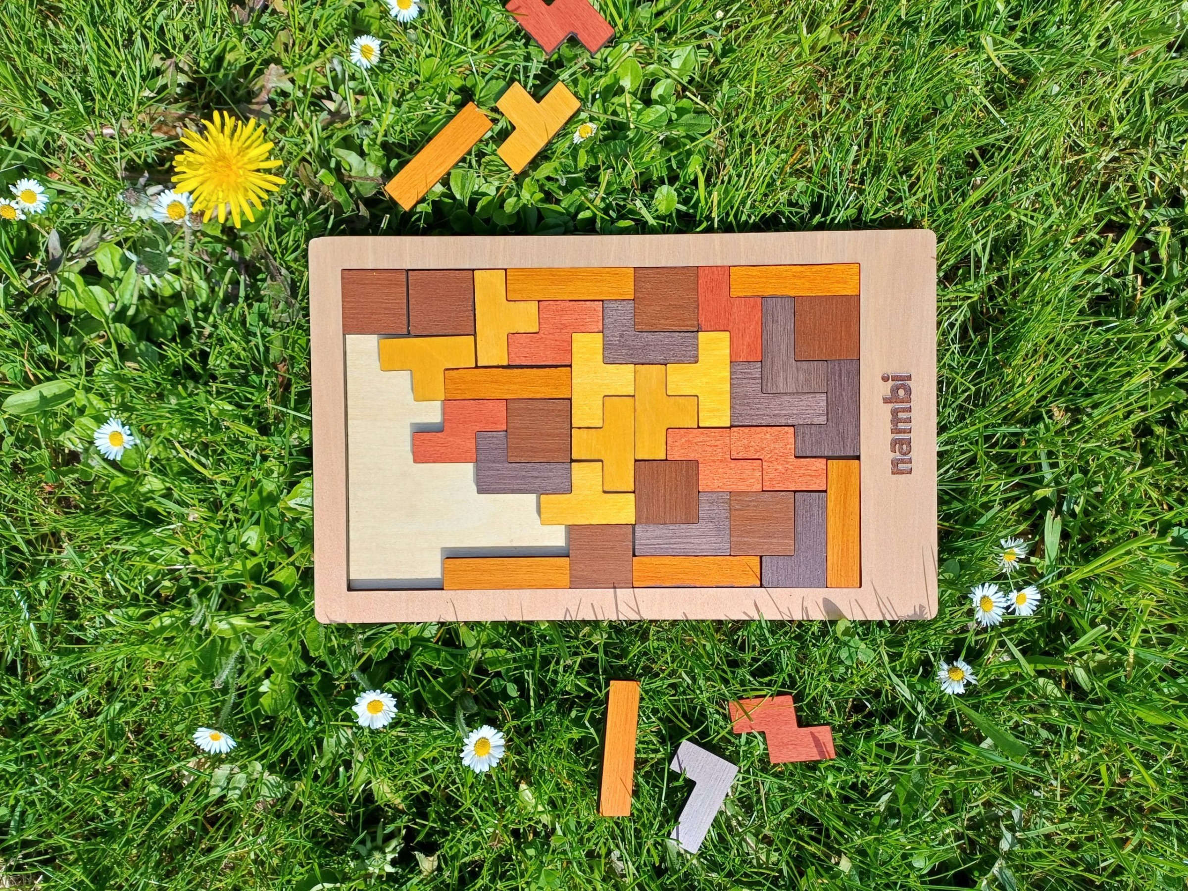 Drewniana gra logiczna - Tetris