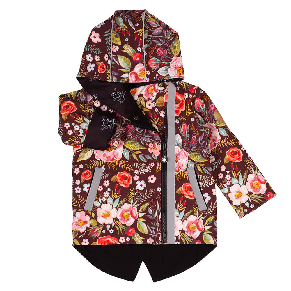 Kurtka dziecięca softshell z patentem - Boho Girl