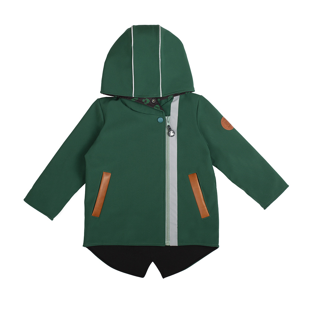 Kurtka dziecięca softshell z patentem - Leśny Zuch
