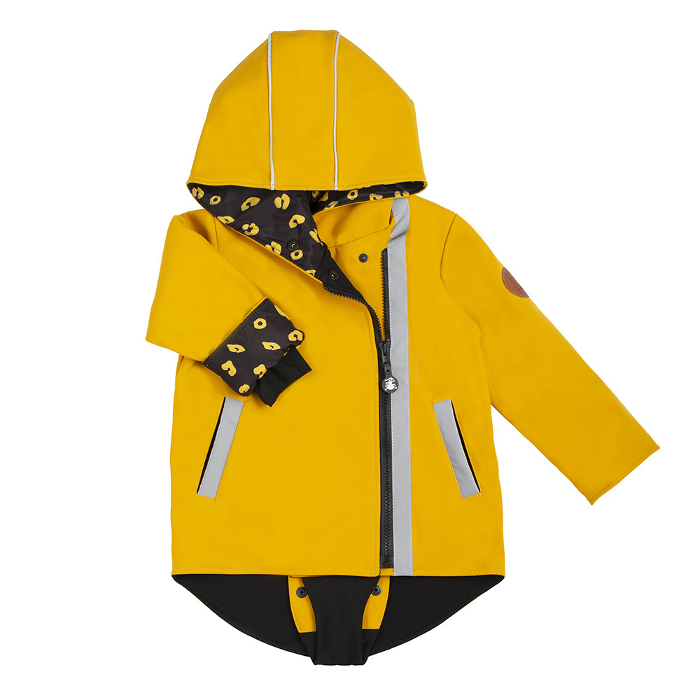 Kurtka dziecięca softshell z patentem - Miodek