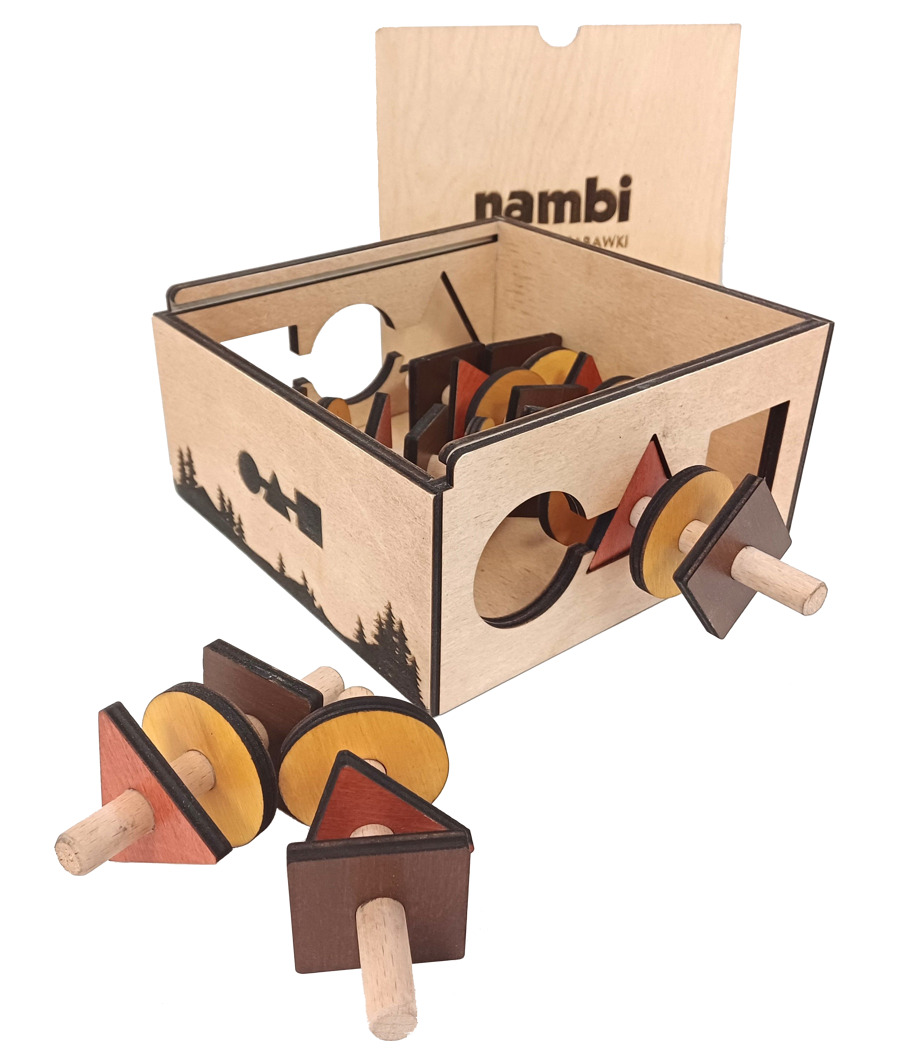 Drewniana gra logiczna - Szaszłyki