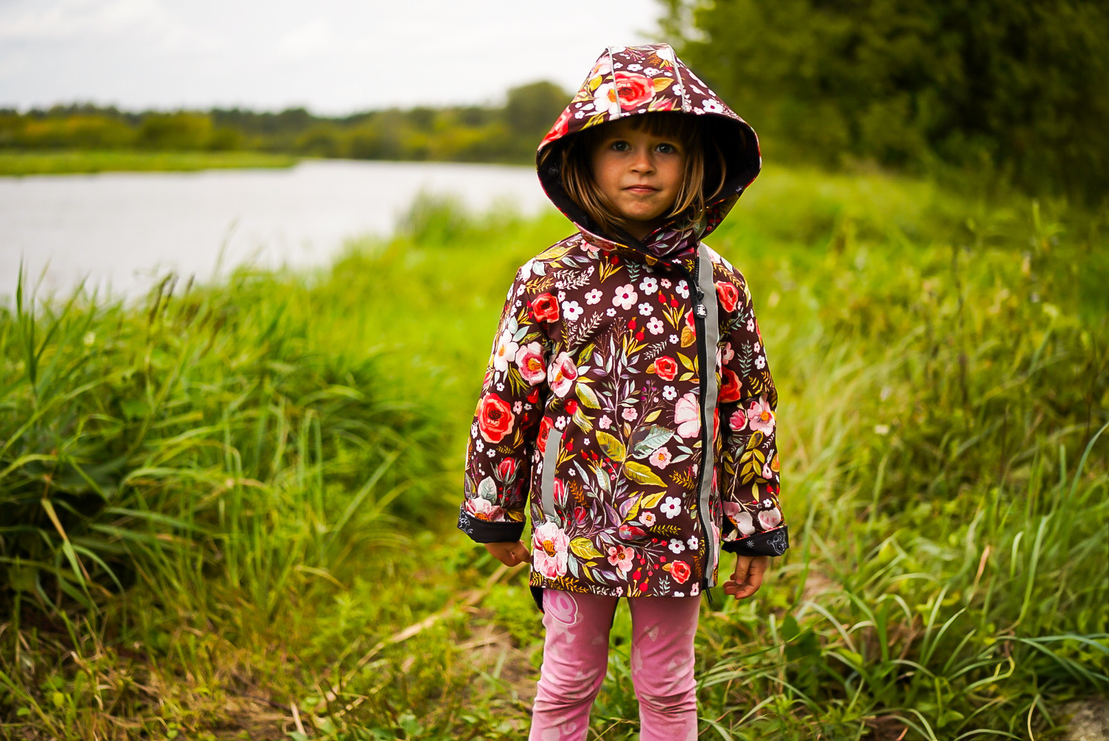 Kurtka dziecięca softshell z patentem - Boho Girl